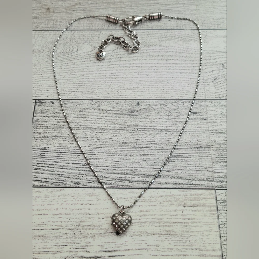 🌕 CLEARANCE BRIGHTON Double-sided Crystal Necklace PRICE REFLECTS CONDITION - Picture 3 of 5